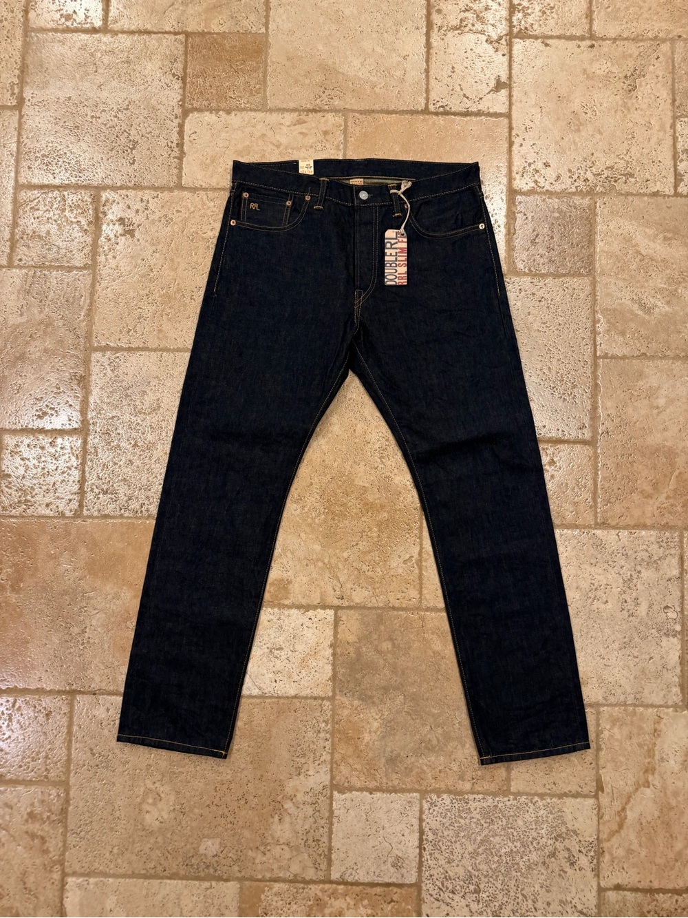 RRL Ralph Lauren Slim Fit Rinse Selvedge Raw Jeans